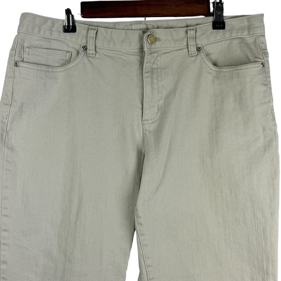 Talbots Factory Rolled Hem Capri Pants Women's 14 Tan - Picture 3 of 8